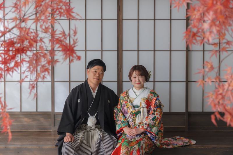 【スタジオAQUA】屋内庭園スタジオ&洋装ハウススタジオでのご撮影