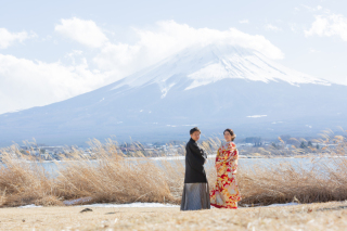 富士山をバックに和＋洋撮影！
