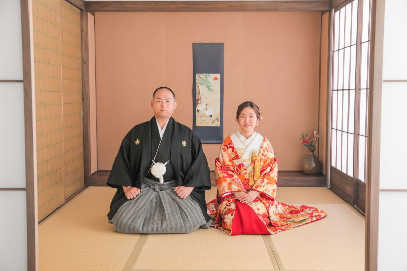 掛け軸と一緒に