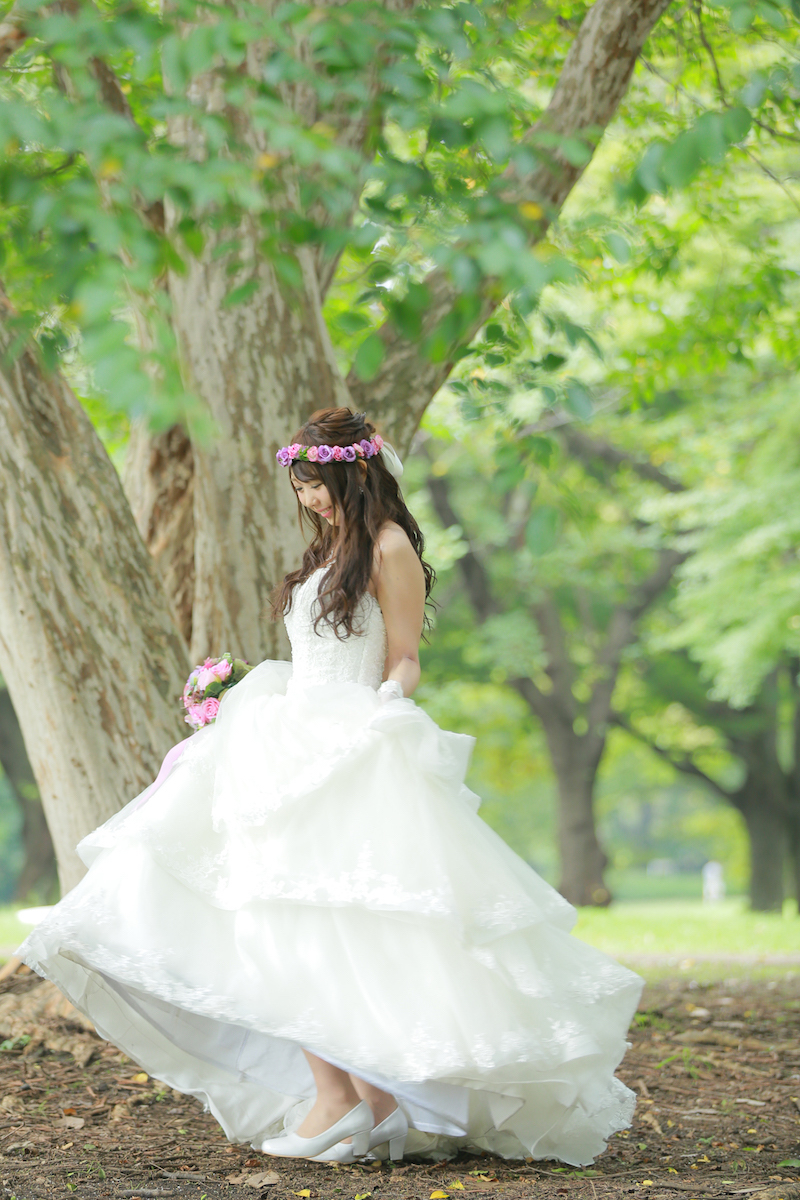木の下のお嫁様♡