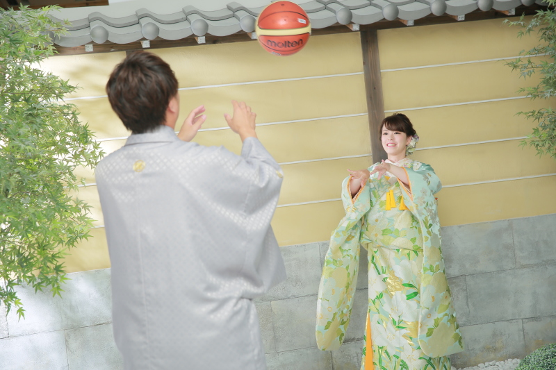 外ではバスケット