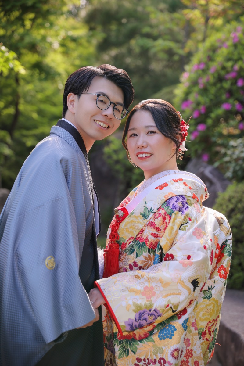肩を寄せ合って、とびきりの笑顔を