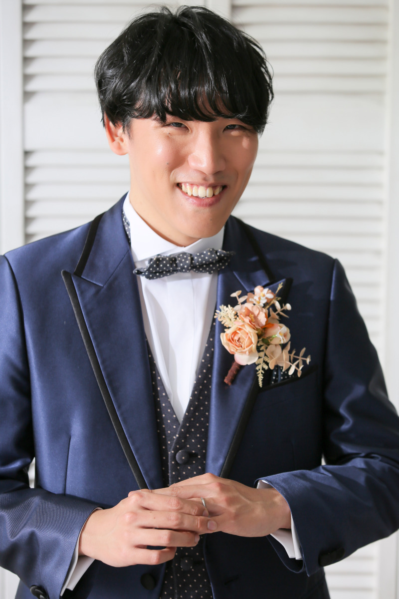 ご新郎様のソロショット