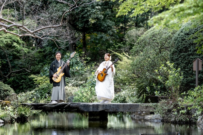 自然の中でライブ気分!