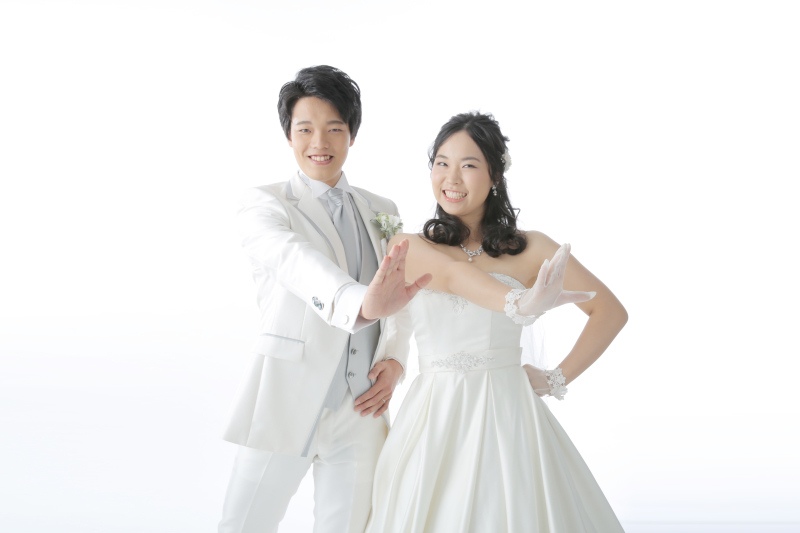 お二人ならではのポーズ！