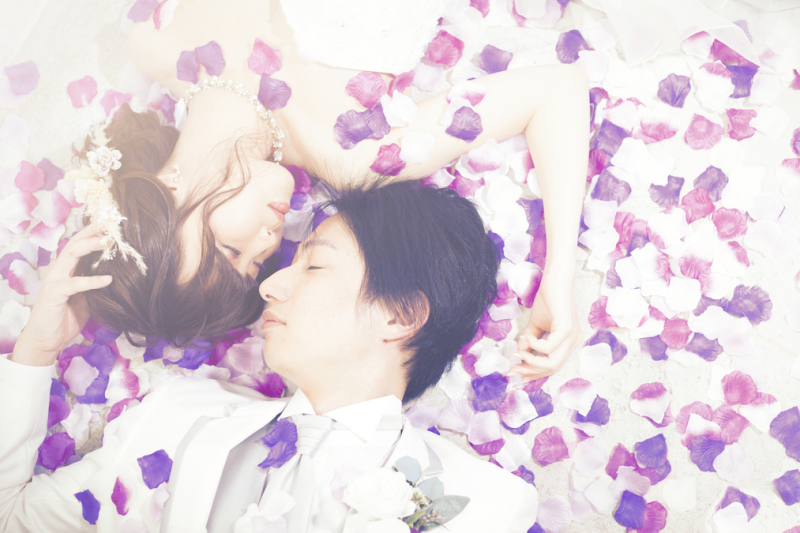 「お花に包まれて」