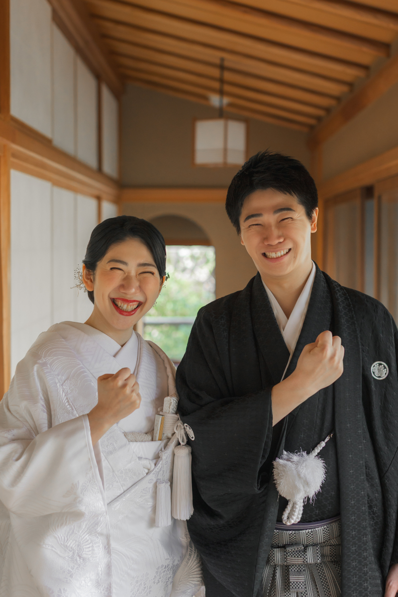 おふたりらしい表情とポーズ