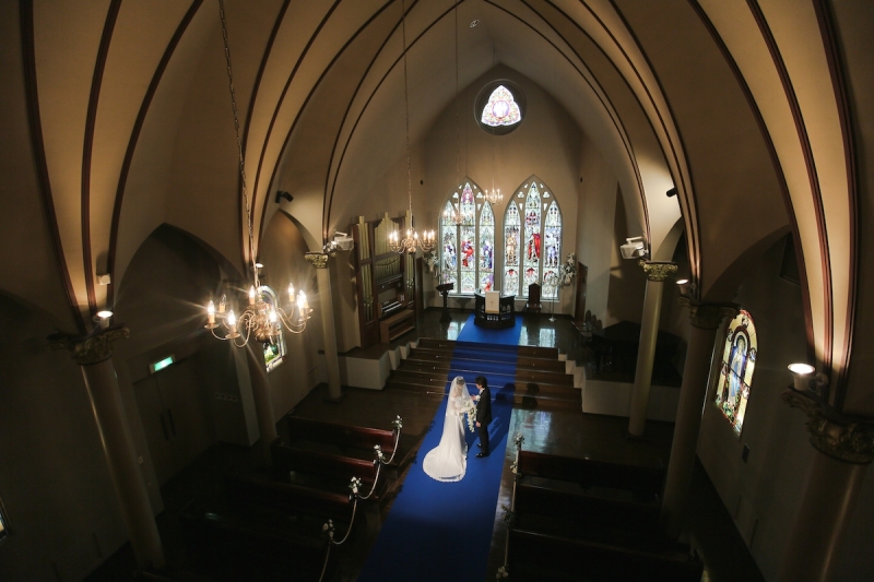 上からのアングル