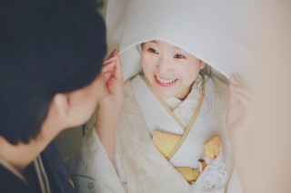 白無垢綿帽子の１コマ♪