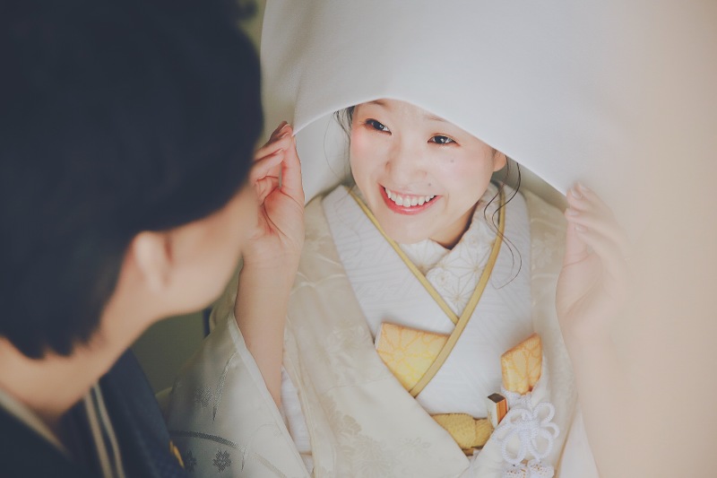 白無垢綿帽子の１コマ♪