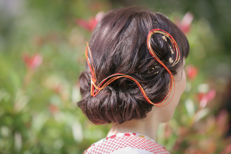 お持ち込み髪飾り