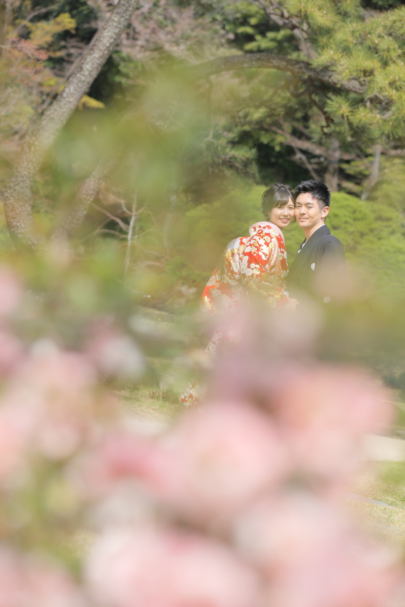 春の花と一緒に