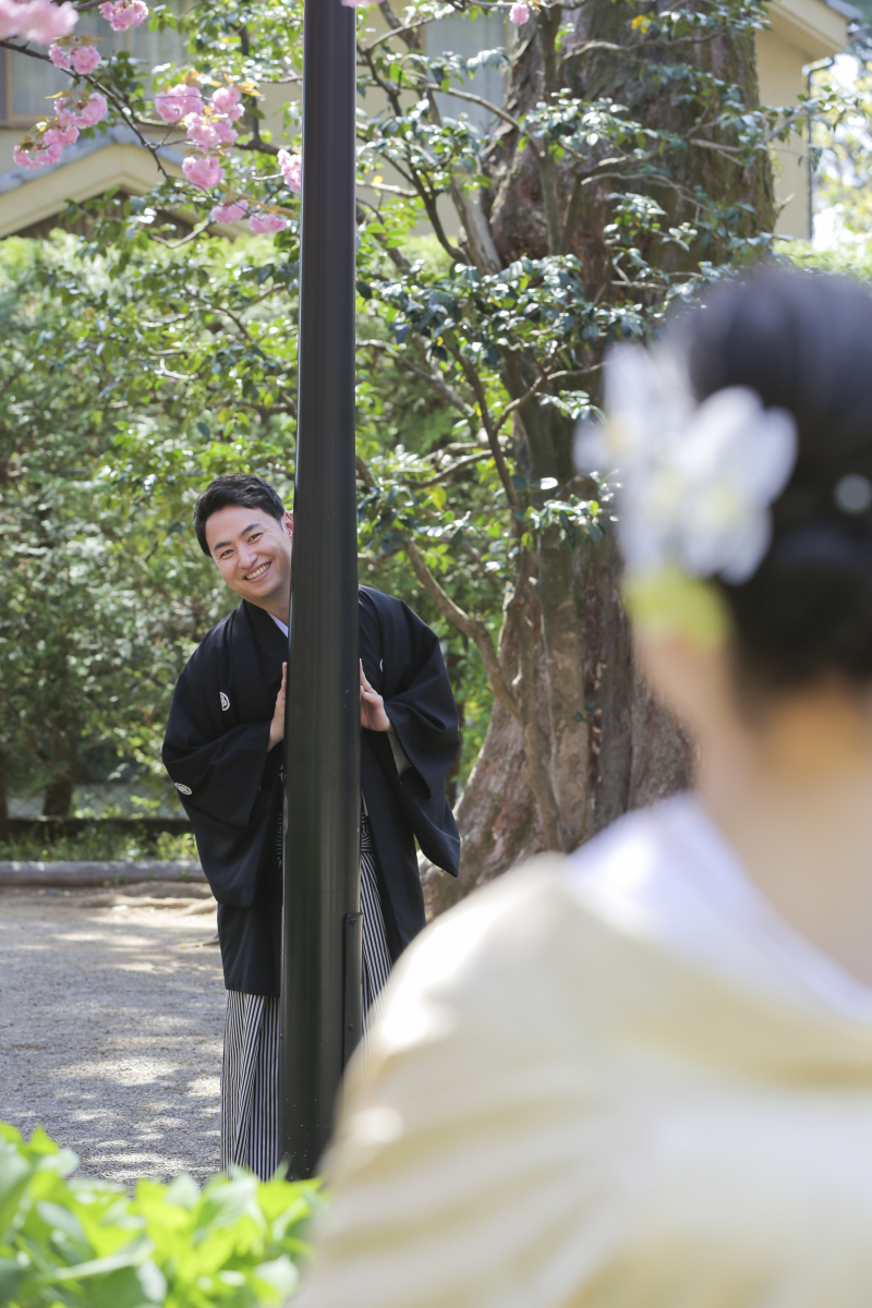 お茶目なショット。