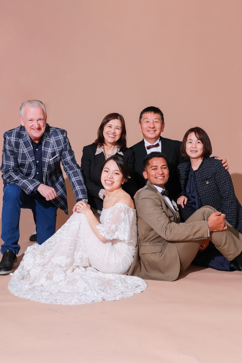 家族でシンプルスタジオ撮影!