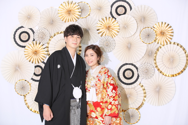 ラフにペーパーファンで♪