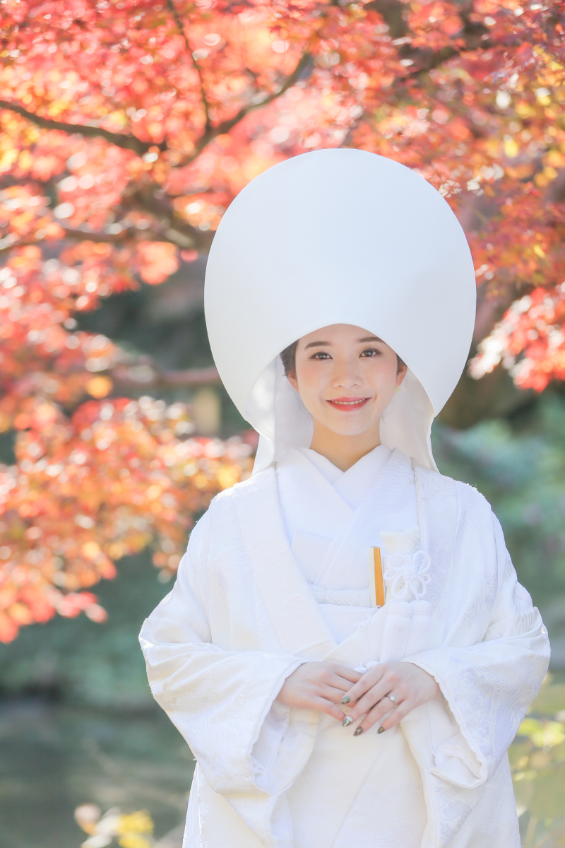 こ白無垢へ変更