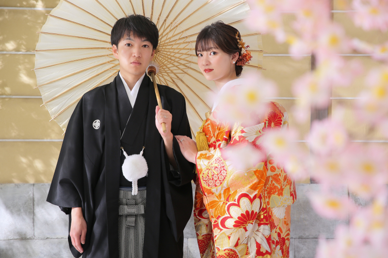 花が似合うお二人