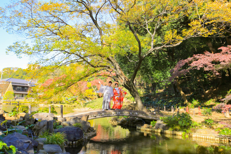 おなじみの橋の上！