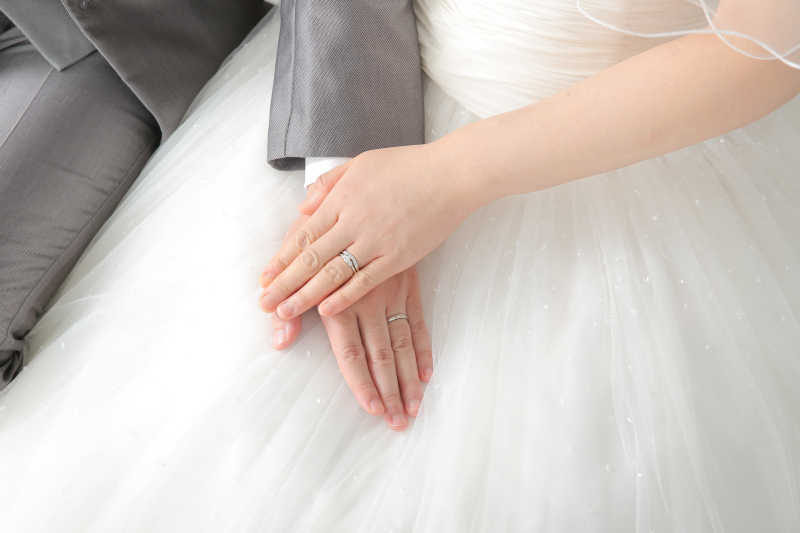 婚礼写真は洋装で。