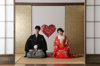 色違いの紅葉と一緒に屋内庭園スタジオ撮影！！！