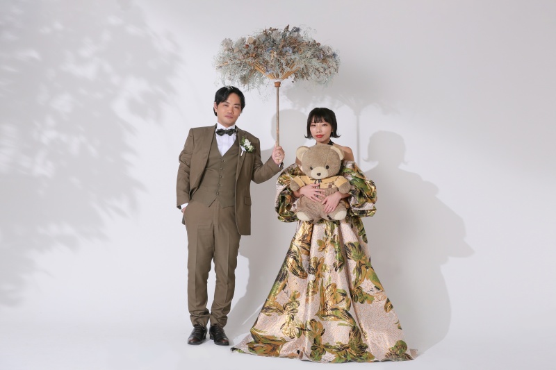 カラーでもくまちゃんと♡