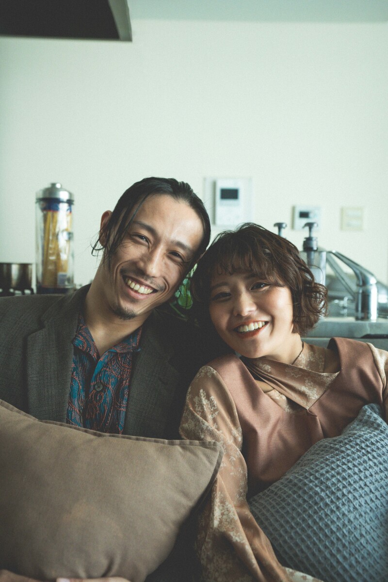 最初はお家の中での撮影。