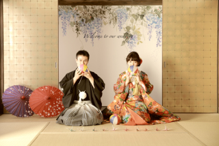 情緒たっぷりな屋内庭園スタジオ