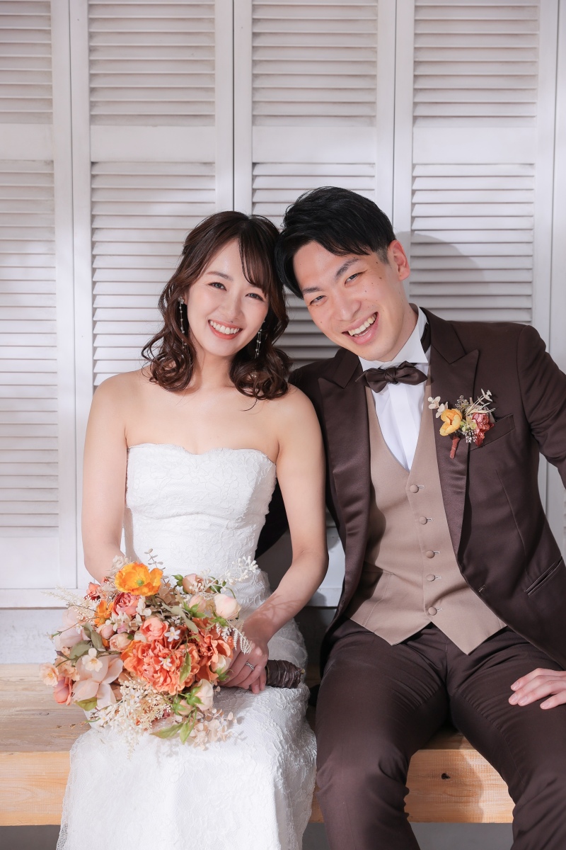 ベンチに座って撮影できます！