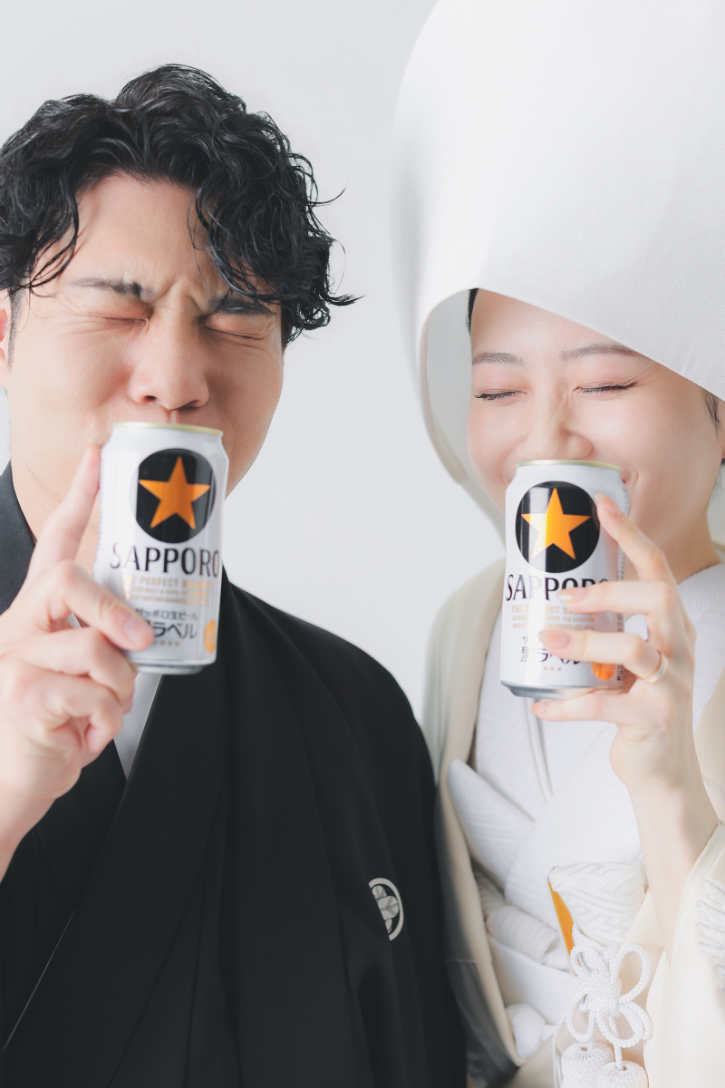 誓いの乾杯、至福の一口