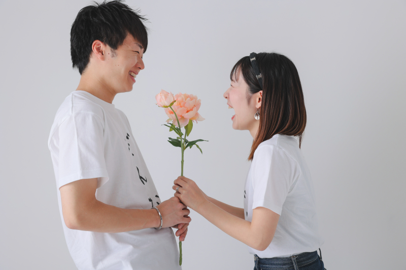 スタジオのお花も使えます