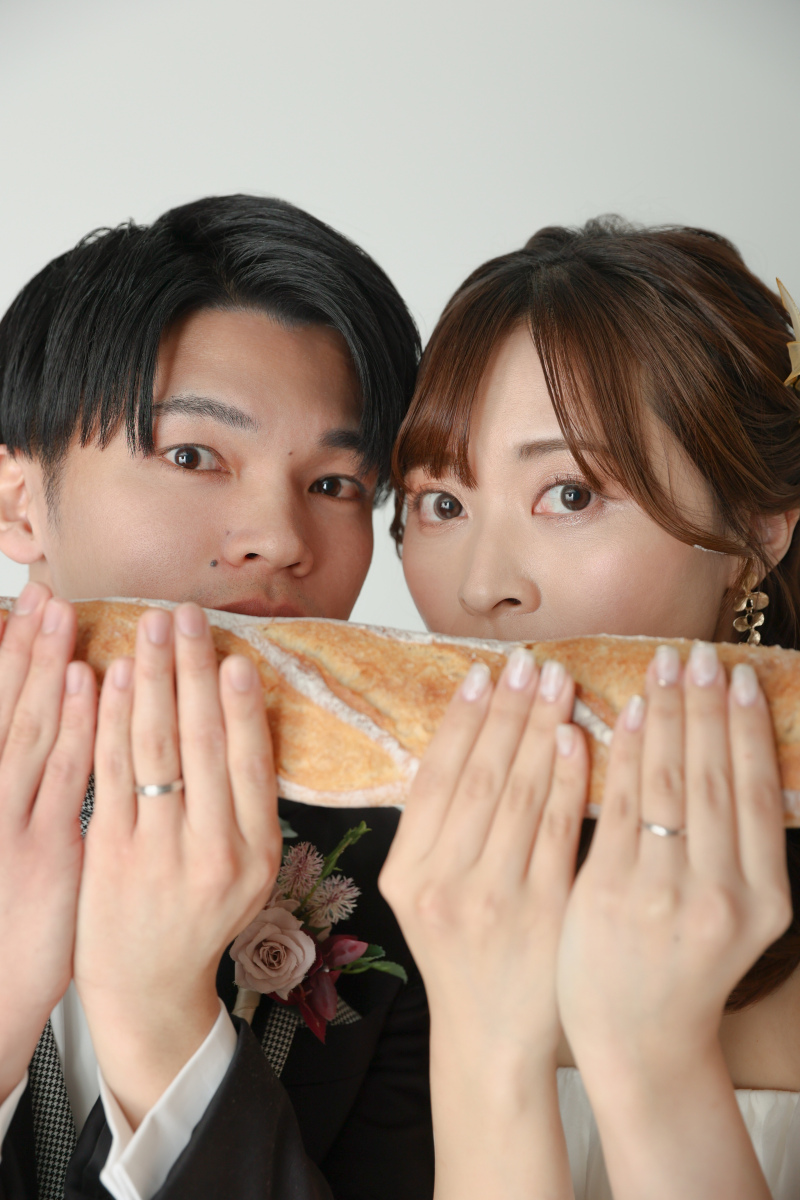 フランスパンを使って