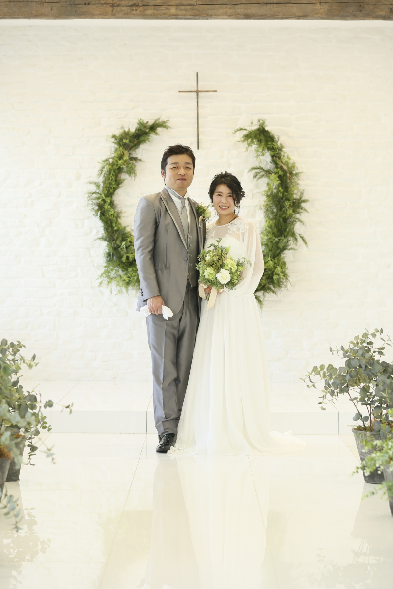 白いチャペルで