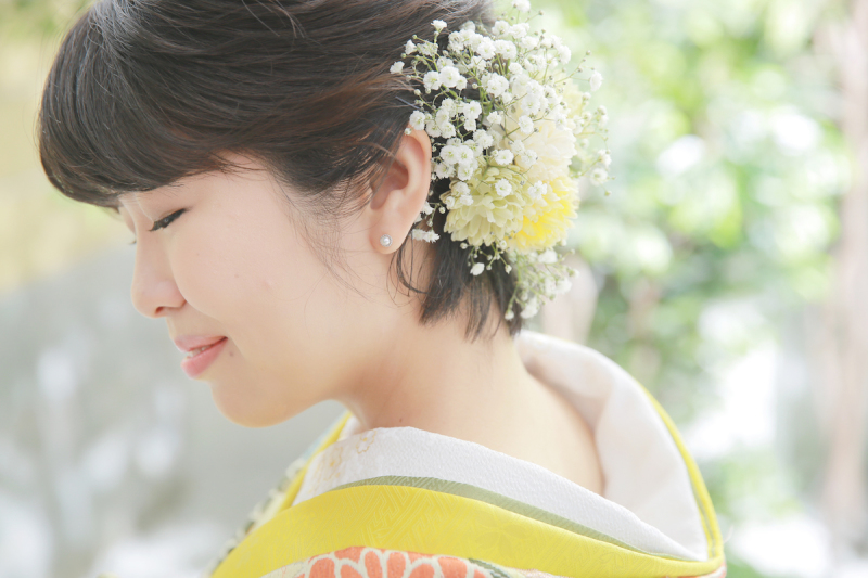 ふんわり、花かざり