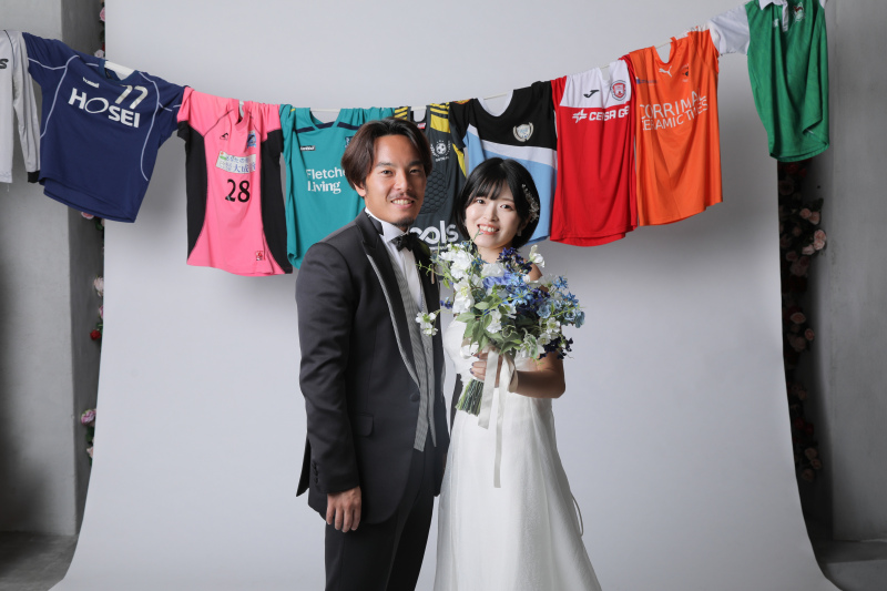 最後はサッカー好きのお二人らしく!