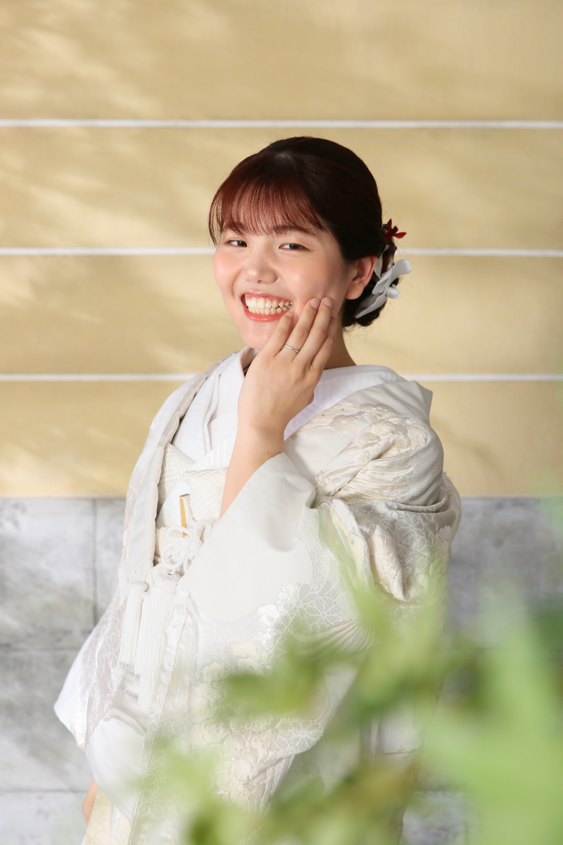 新婦様のかわいらしい笑顔