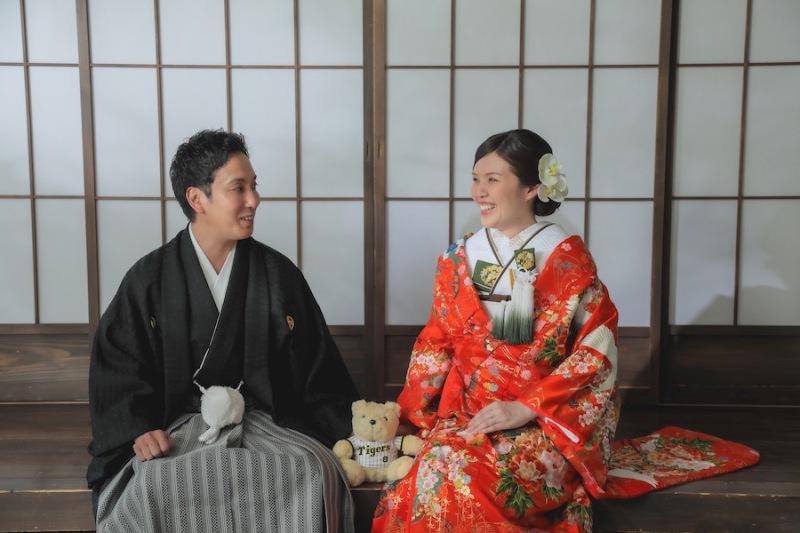 縁側でまったりと