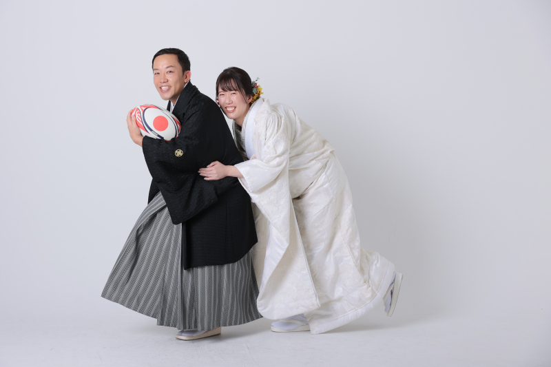 婚姻届と同じポーズ