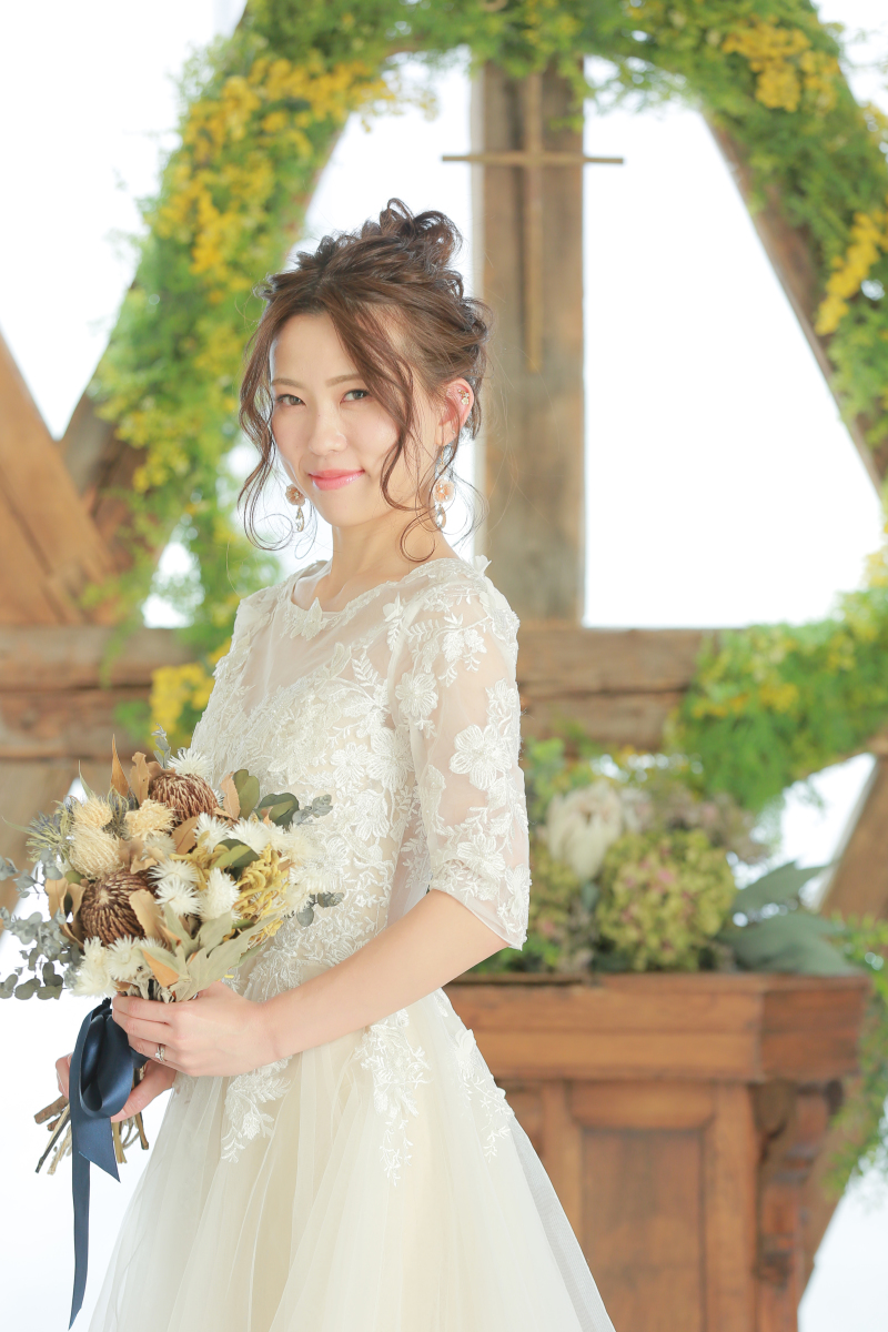 美しい新婦様のソロショット