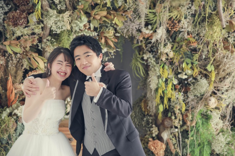 最後は二人のお決まりポーズ！