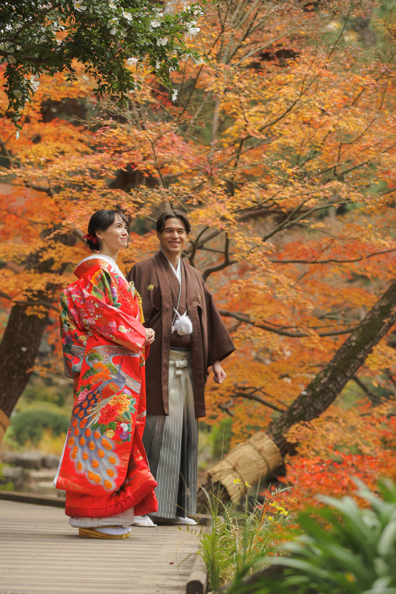 秋の彩りと一緒に【甘泉園公園ロケーション】