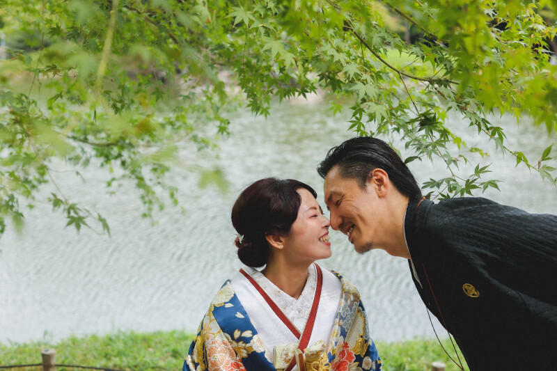 ベンチに座って少し休憩。