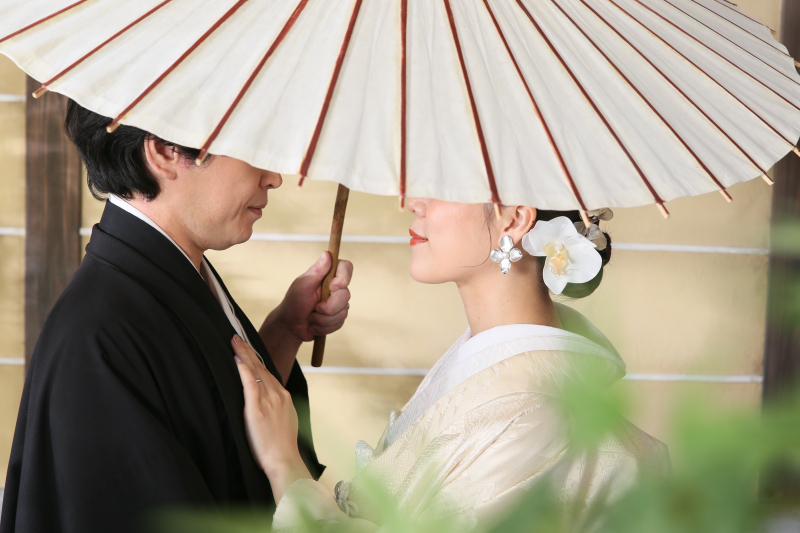 相合傘も大人っぽく