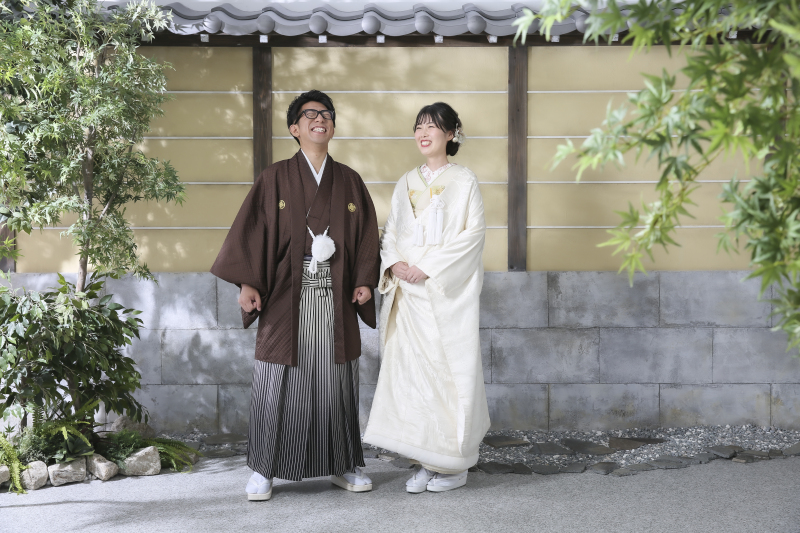 笑顔溢れる屋内庭園スタジオ