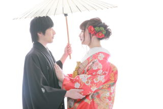 和装スタジオで衣装しっかり