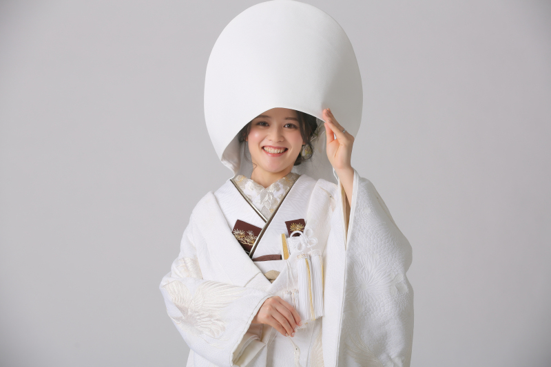 綿帽子のお姿も