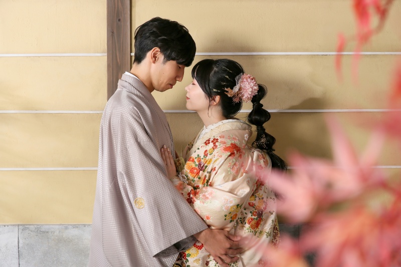 ぎゅっとお顔を近づけて...