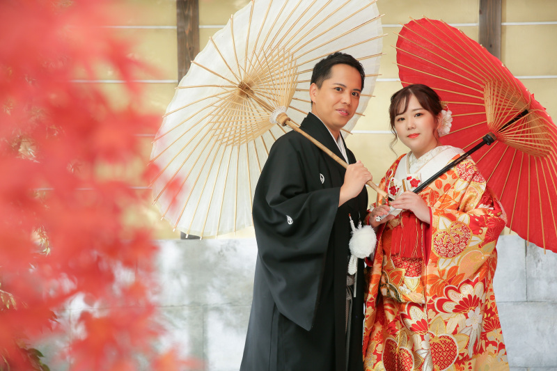 秋の屋内庭園スタジオ