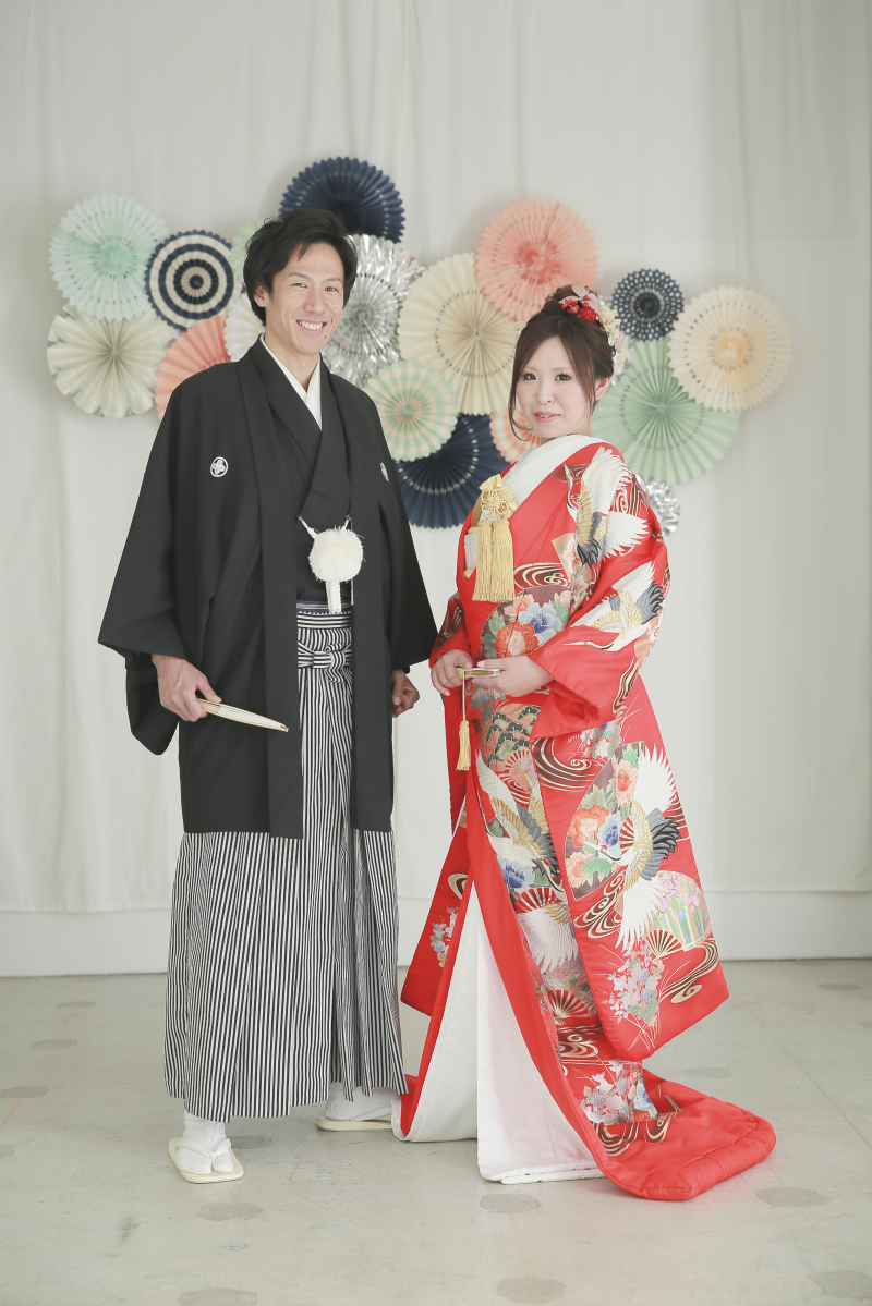 和装を着て洋装ハウススタジオで！