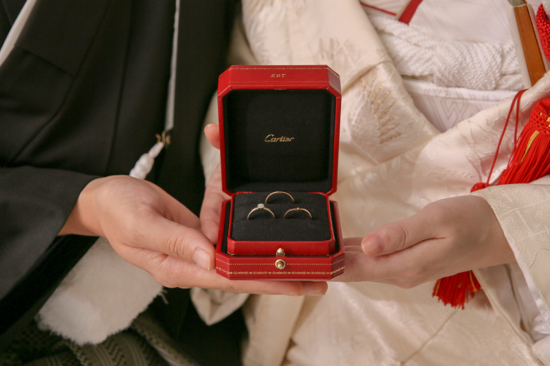 指輪もしっかり