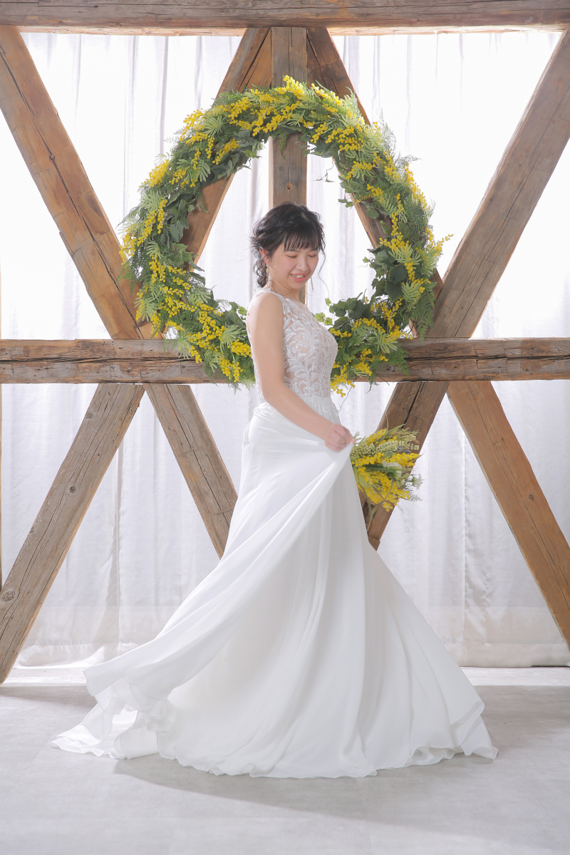 ドレスを全身で感じて！